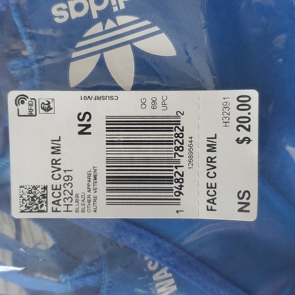 Adidas Face mask 3 pack - Picture 2 of 3